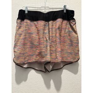 Ideology Women’s Striped Colorful Athletic Shorts Size 1X